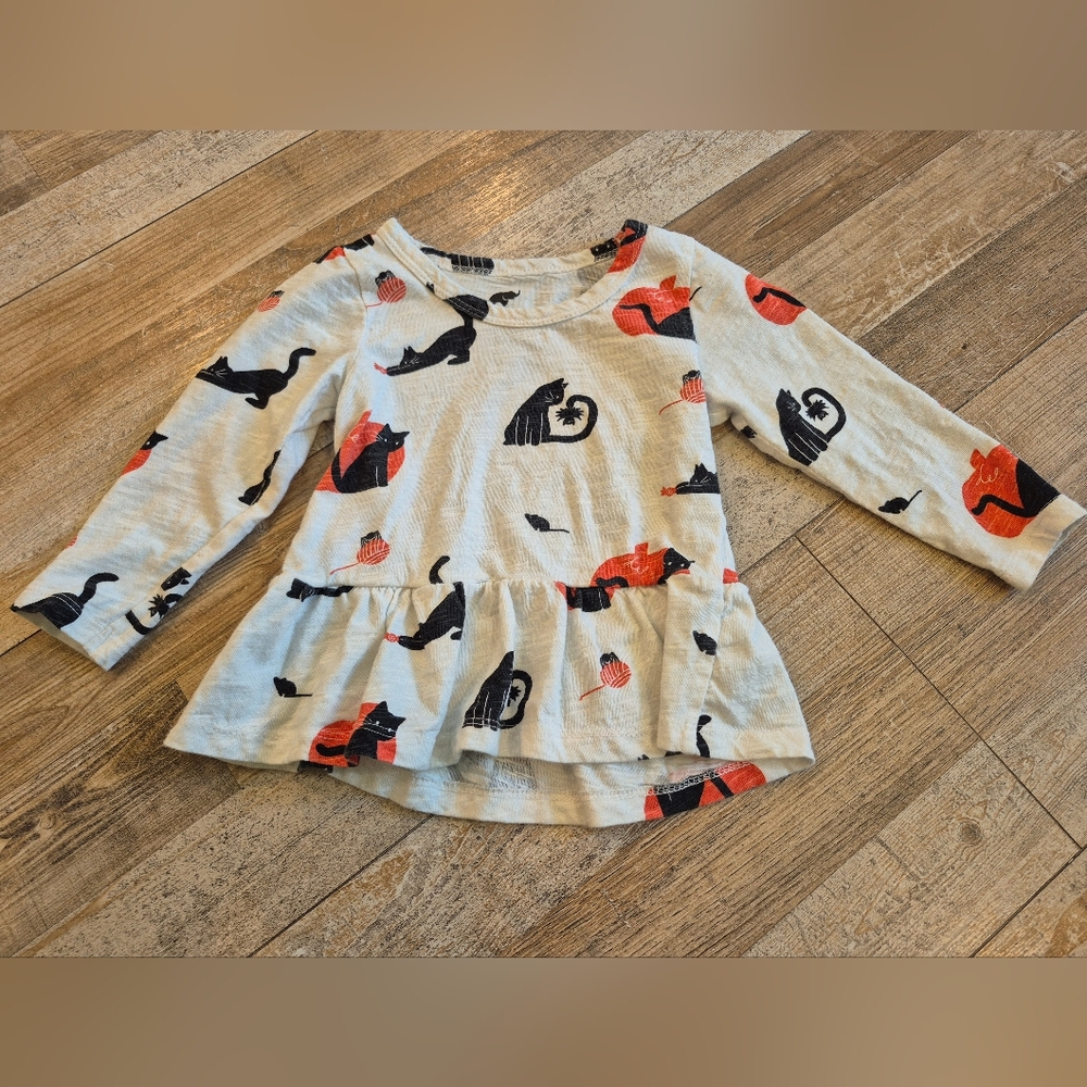 Monica & Andy Peplum Halloween Tee, Size 18-24 Months